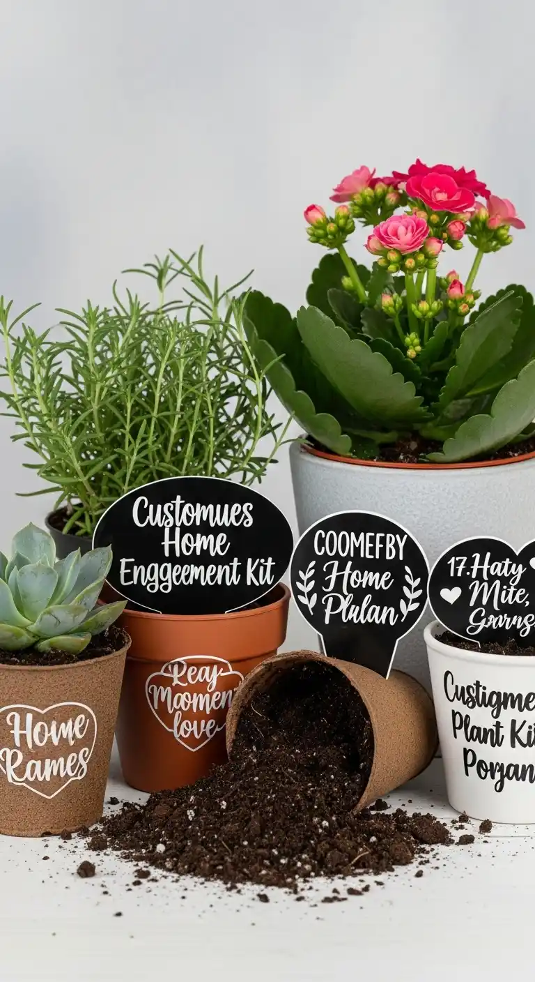 19 Unique Engagement Party Gifts to Impress 21 17. Customized Home Plant Kits
