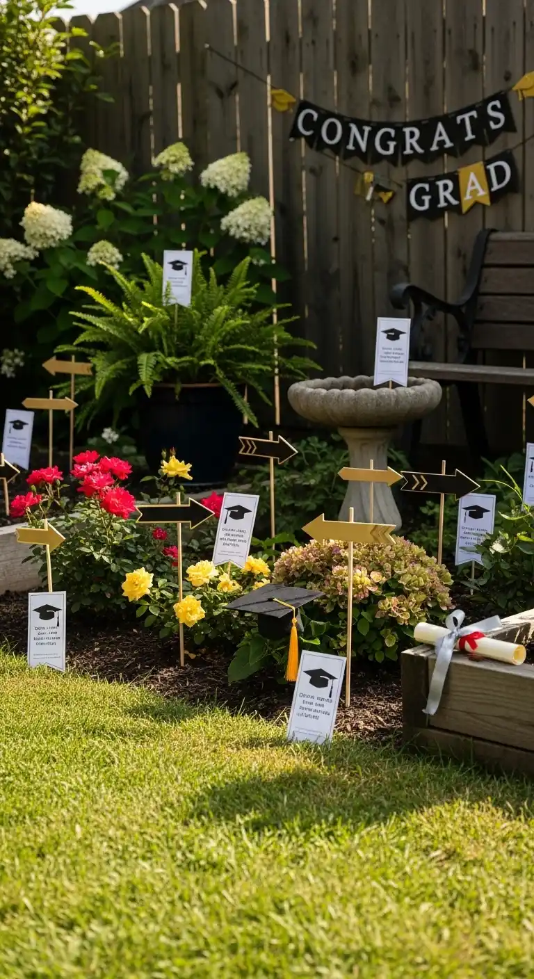 Graduation Party Outdoors: 20 Creative Ideas 21 17. Graduation Yard Scavenger Hunt