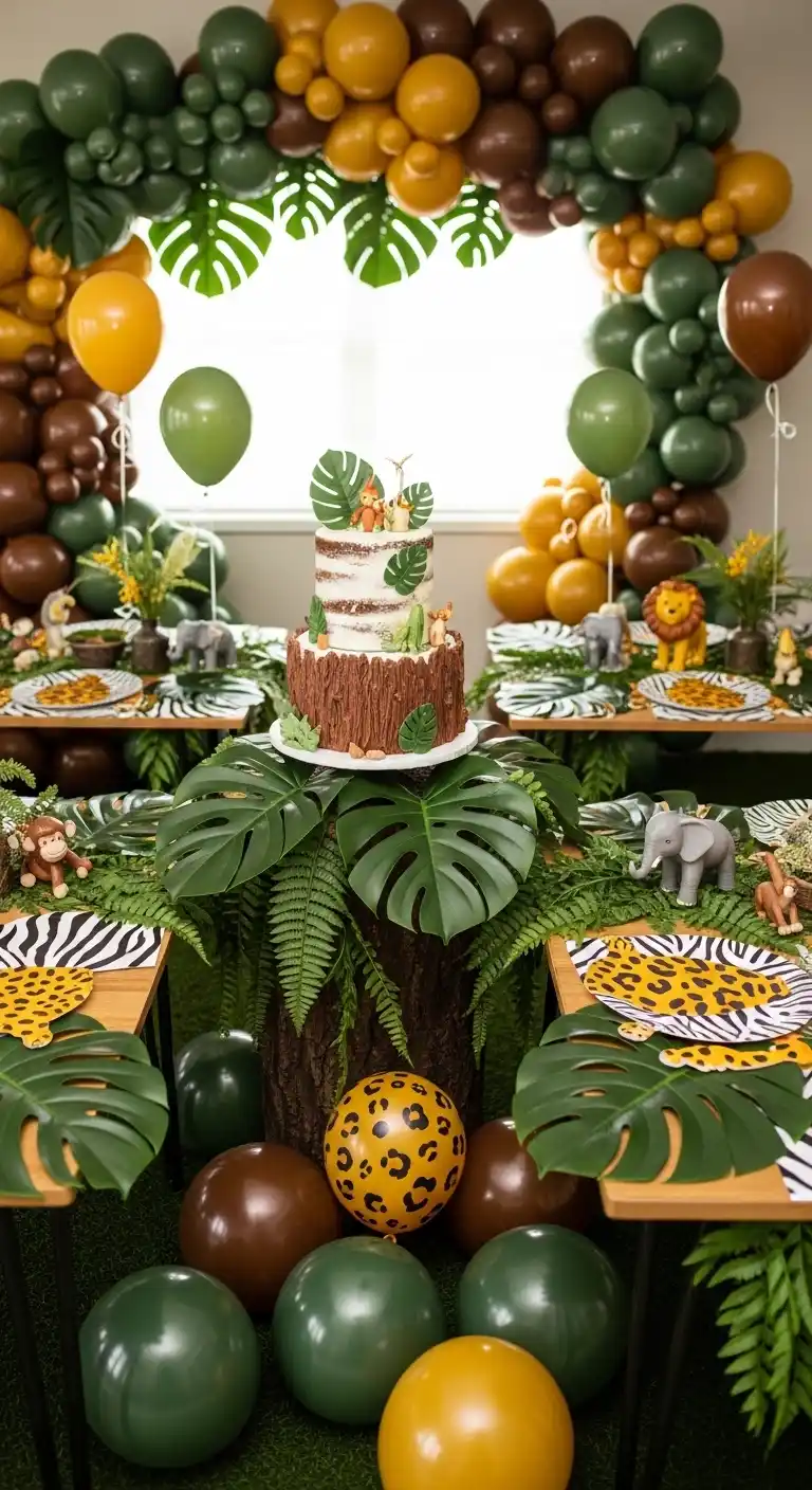 Birthday Party Color Schemes: 21 Fun & Festive Ideas 21 17. Jungle Adventure