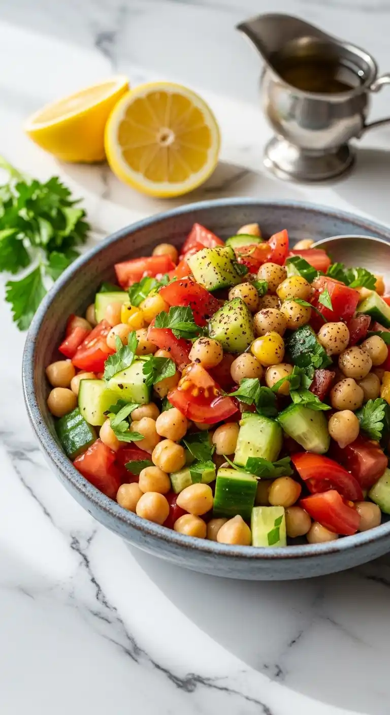 21 Graduation Party Lunch Ideas That Wow Your Crowd 21 17. Mediterranean Chickpea Salad
