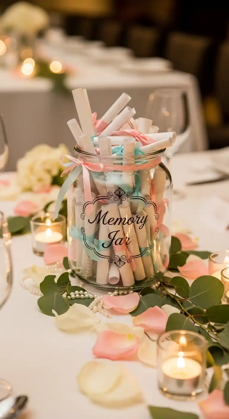 21 Stylish Graduation Party Table Centerpieces 21 17. Memory Jars