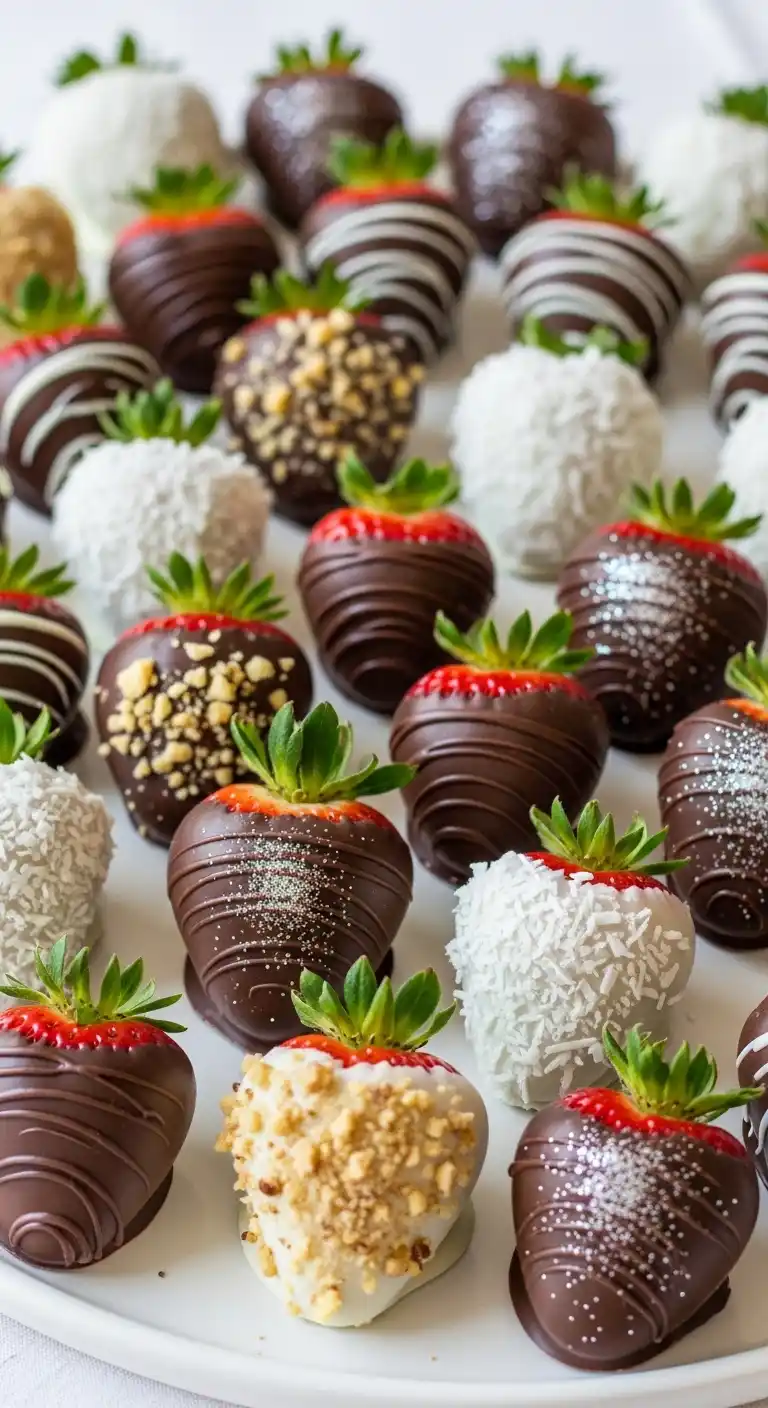 17 Easy Bridal Shower Menu Ideas to Try 21 17. Mini Chocolate-Dipped Strawberries