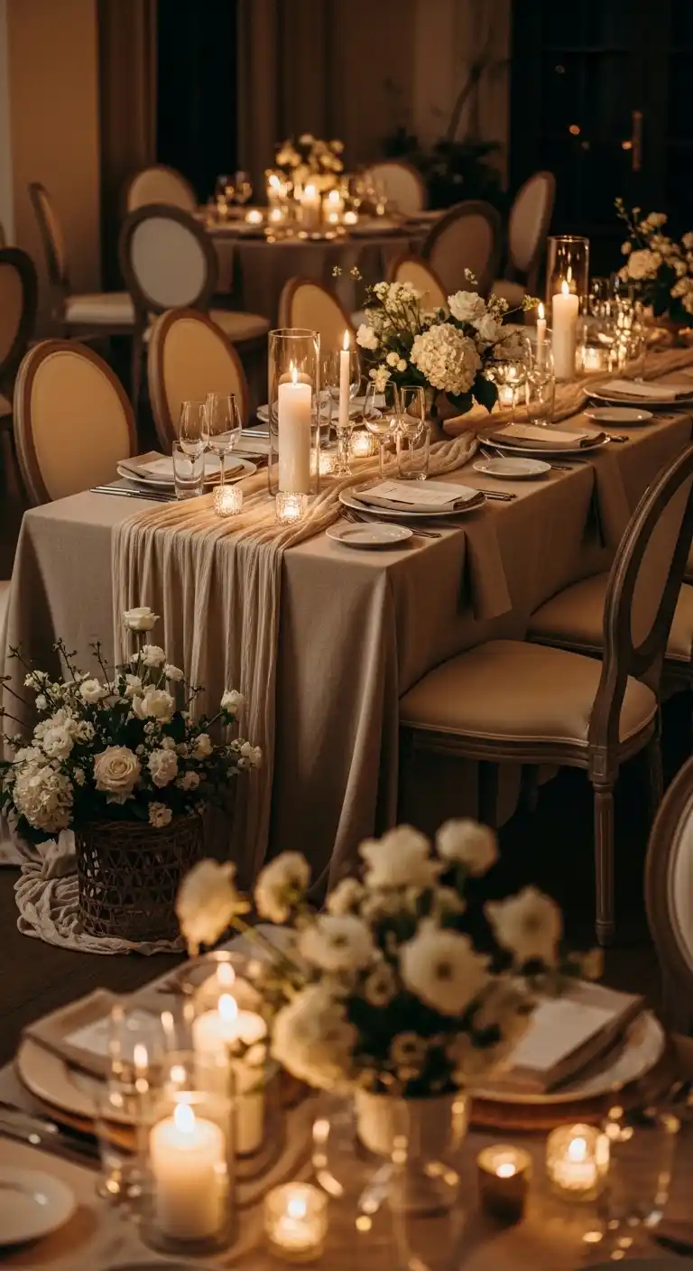 Neutral Wedding Ideas: 19 Elegant Inspirations 21 18. Neutral Reception Decor