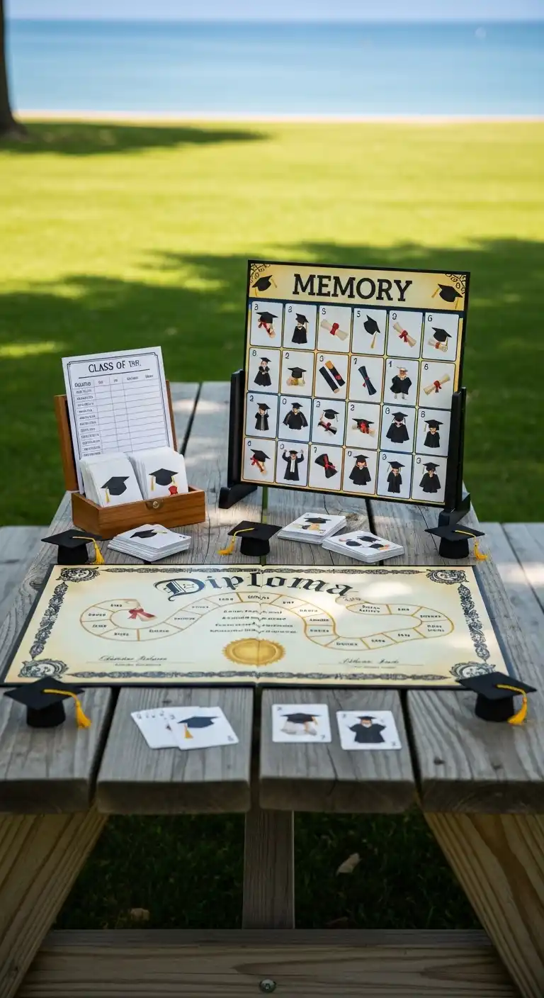 Graduation Party Outdoors: 20 Creative Ideas 22 18. Outdoor Picnic Table Games