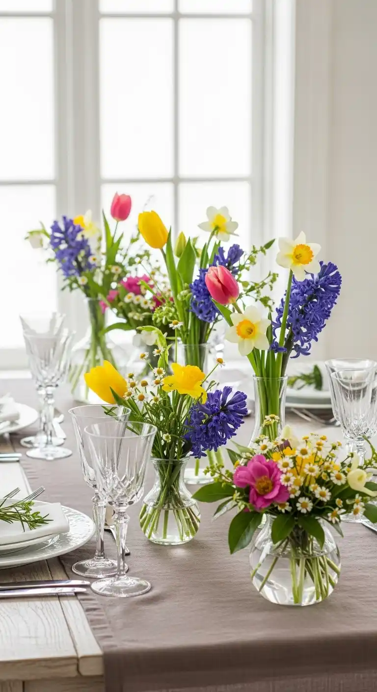 Birthday Party Table Decorations: 19 Fun Ideas 22 18. Seasonal or Flower Accents