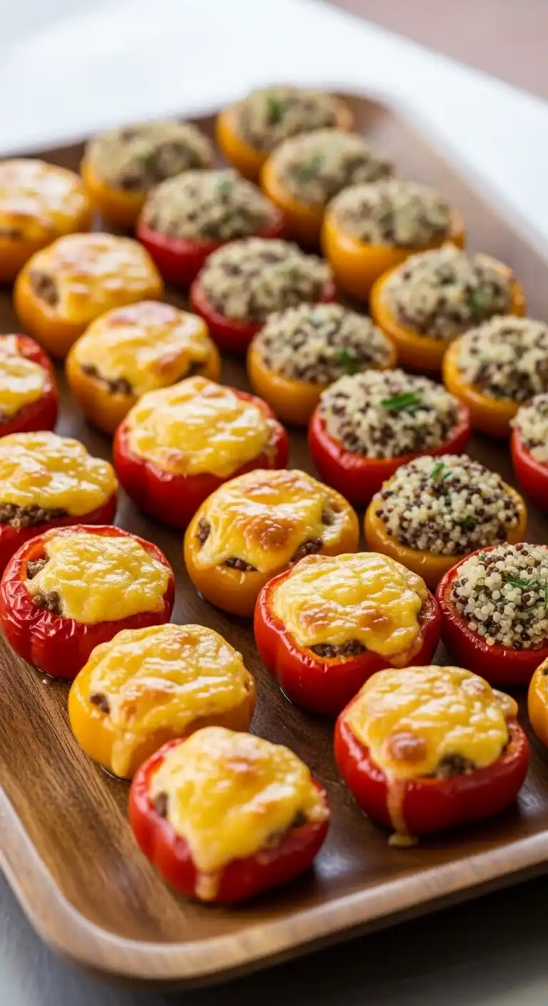 21 Birthday Party Meals That Wow Guests 22 18. Stuffed Mini Bell Peppers with Cheese or Grains