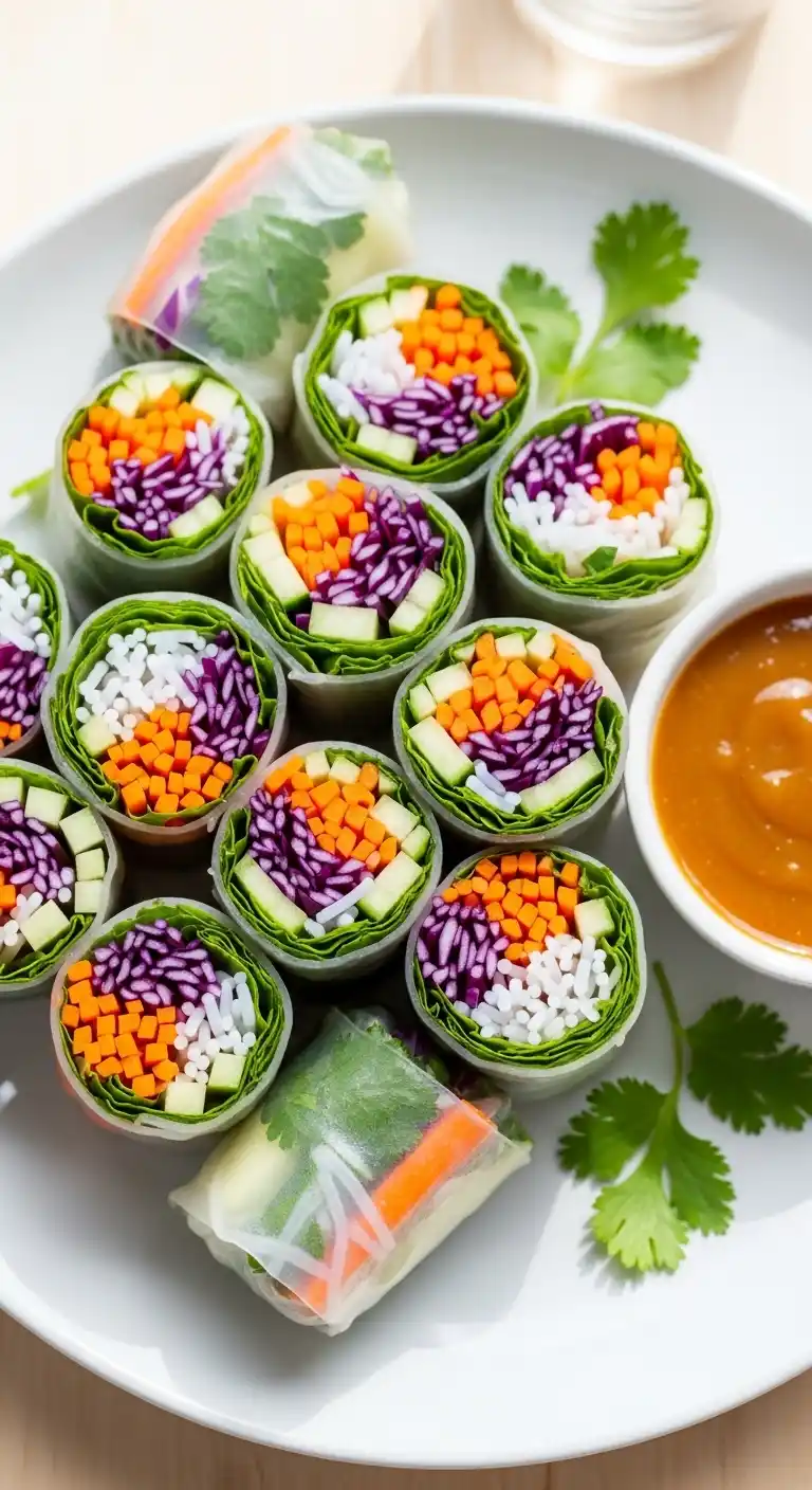 Creative Birthday Party Snack Ideas on a Budget 22 18. Veggie Spring Rolls