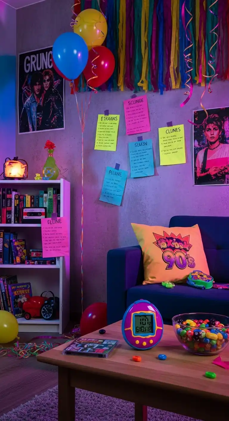 90s Graduation Party Decor That Brings Nostalgia 23 19. 90s Themed Scavenger Hunt