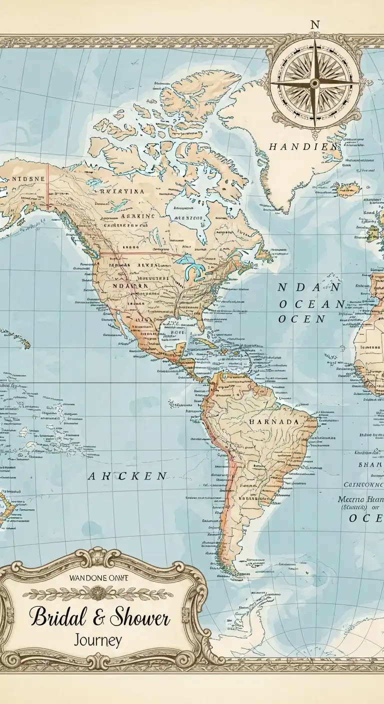 19 Meaningful Bridal Shower Keepsake Ideas 23 19. Customized Map Highlighting Meaningful Locations