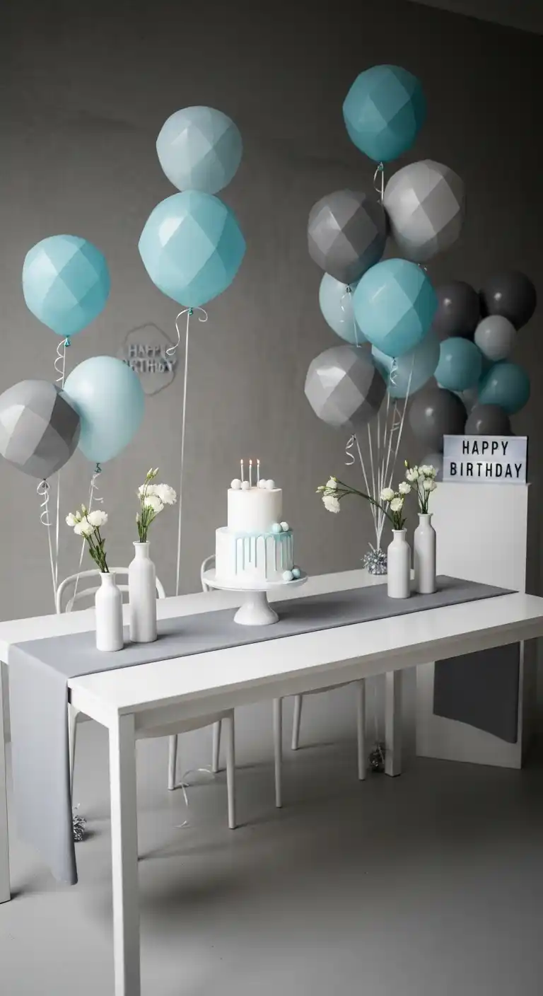 Birthday Party Color Schemes: 21 Fun & Festive Ideas 23 19. Modern Minimalist
