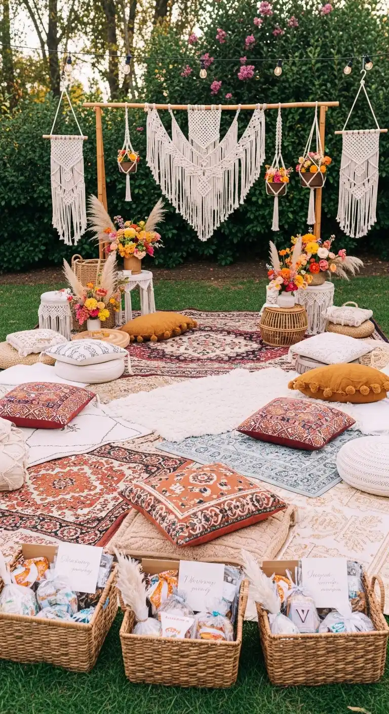 Bridal Shower 70s Theme: 17 Stylish Ideas 6 2. Boho-Chic Garden Party