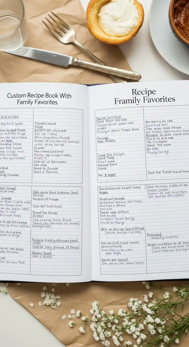 19 Meaningful Bridal Shower Keepsake Ideas 6 2. Custom Recipe Book Filled With Family Favorites