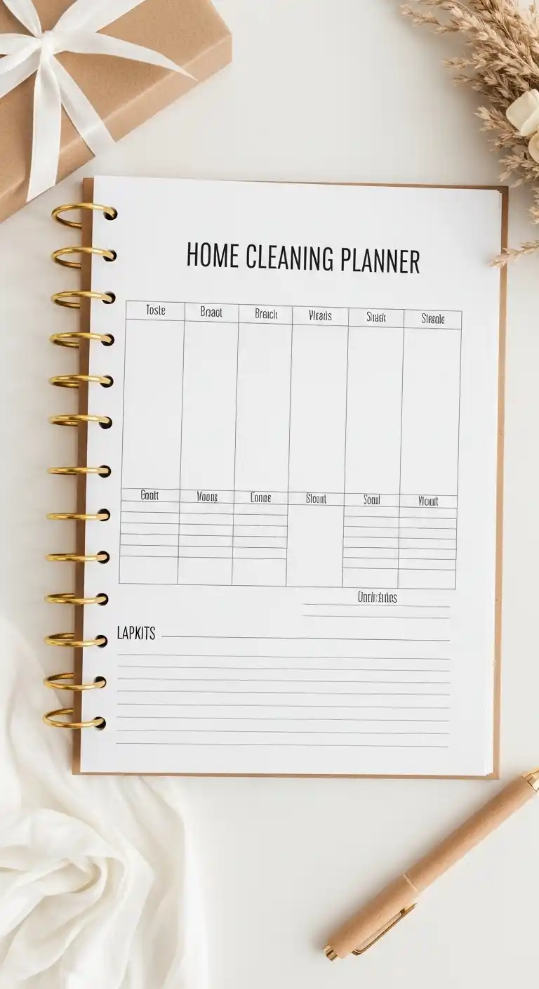 17 Bridal Shower Gifts She’ll Truly Love 6 2. Customized Home Cleaning Planner Gift