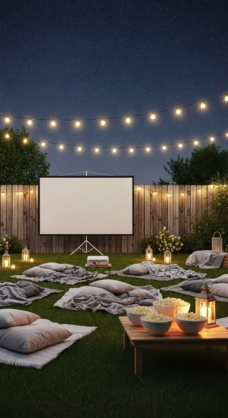 21 Creative Birthday Party Ideas for Teenagers at Home 6 2. Outdoor Movie Night