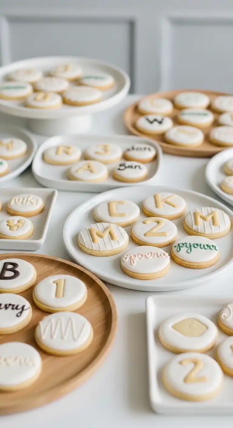 15 Graduation Party Dessert Table Ideas You’ll Love 6 2. Personalized Cookie Table