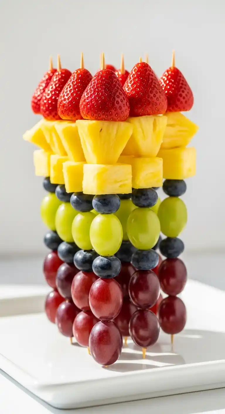 21 Birthday Party Meals That Wow Guests 6 2. Rainbow Fruit Skewers