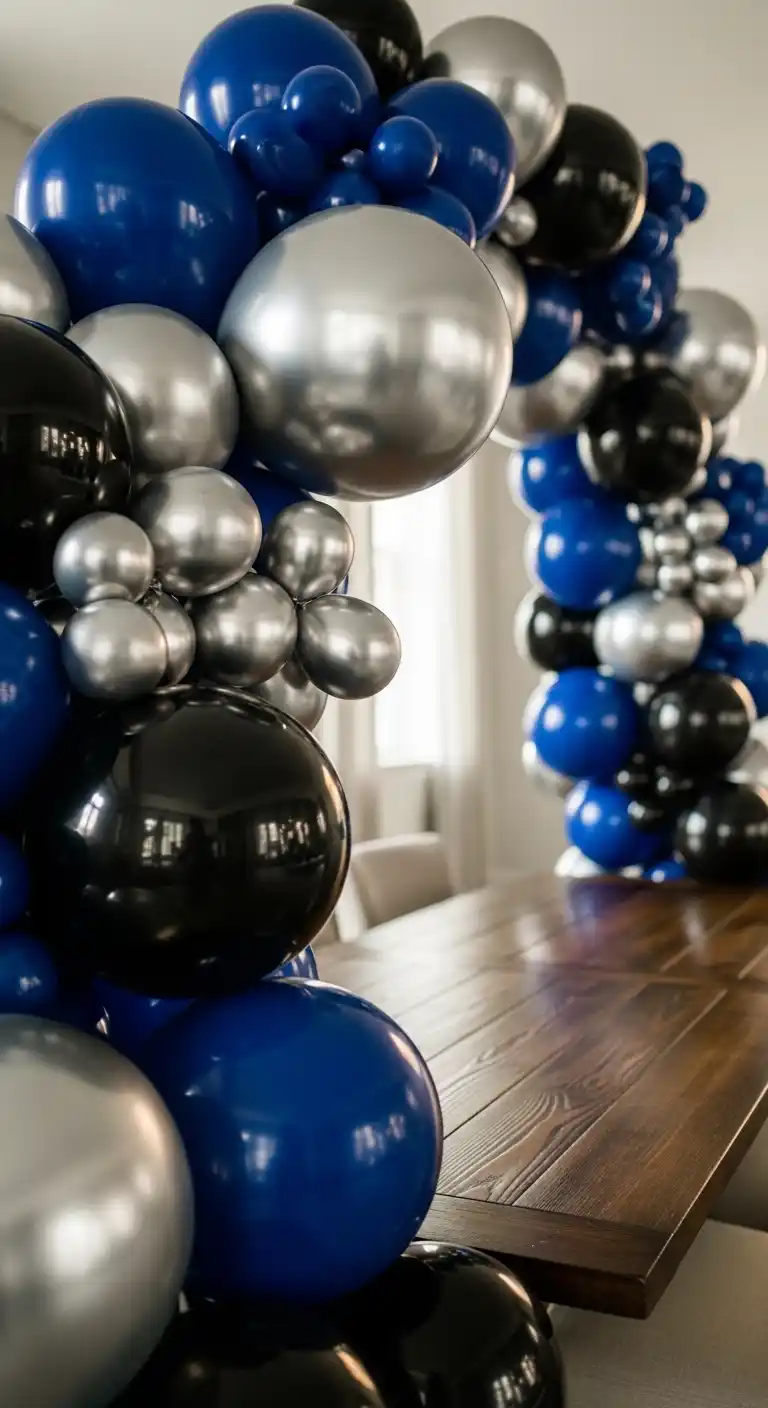 Birthday Party Decorations for Men: 21 Stylish Ideas 6 2. Themed Balloon Arch or Garland