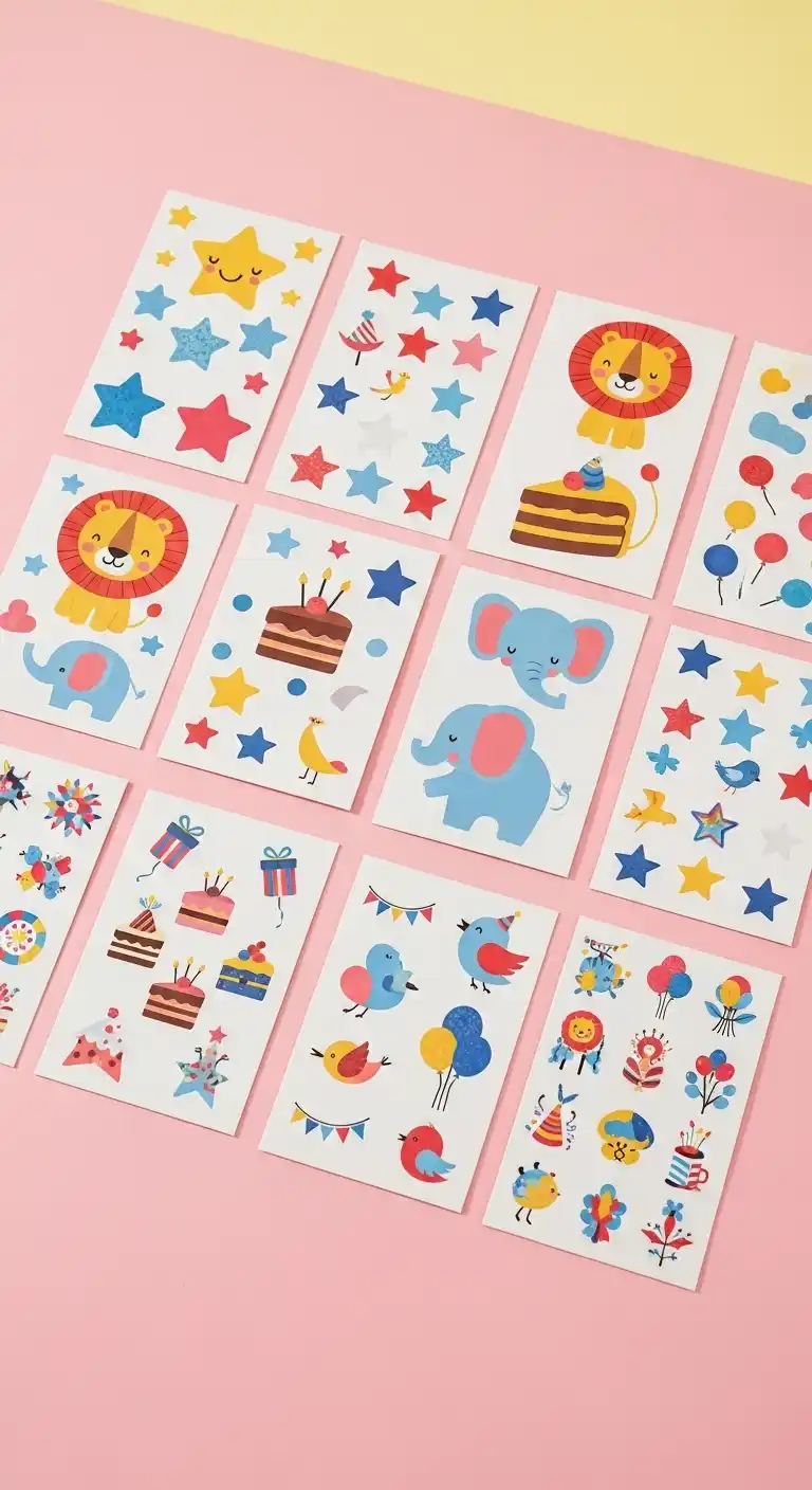 Birthday Party Gift Bag Ideas Kids Will Love 6 2. Themed Stickers and Temporary Tattoos