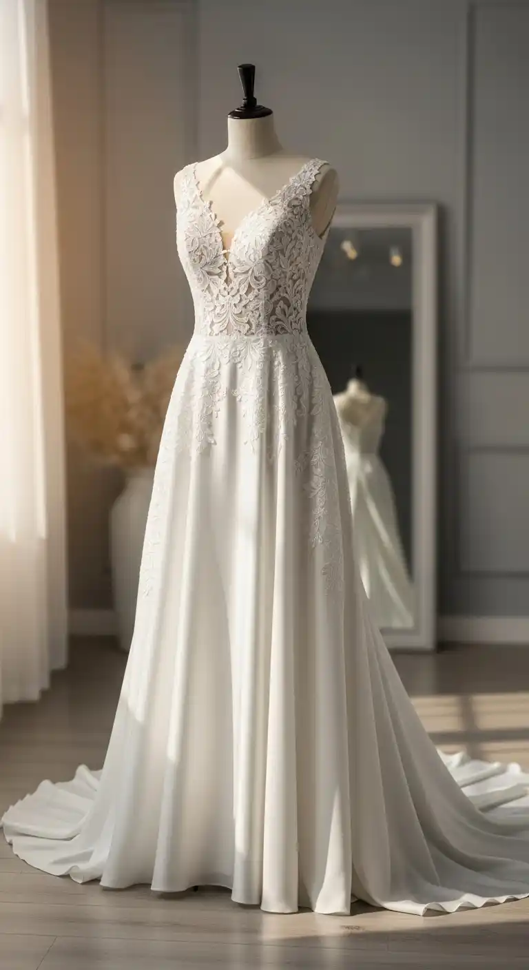 17 Classic White Wedding Ideas You’ll Always Love 6 2. Timeless White Bridal Gown Silhouettes