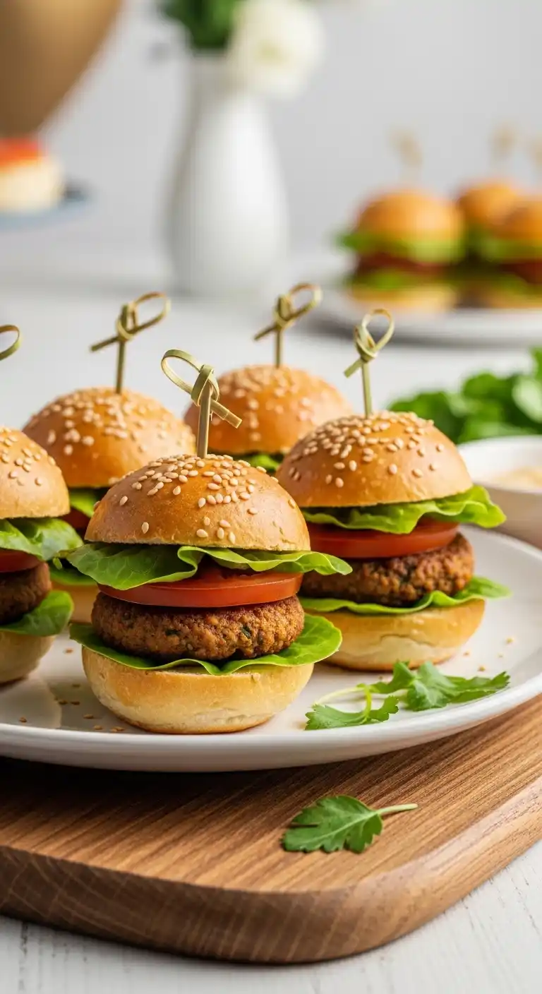 21 Birthday Party Meals That Wow Guests 24 20. Mini Veggie Burgers