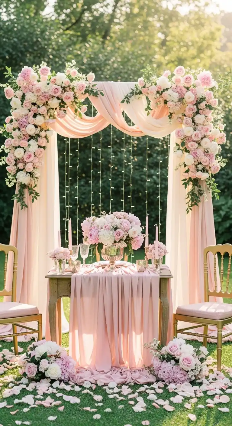 20 Pink Wedding Ceremony Ideas That Feel Elegant and Timeless 23 20. Pink Themed Ceremony Photo Moment