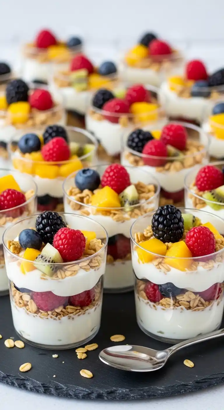 Easy Engagement Party Snacks That Steal the Show 24 20. Yogurt Parfait Cups