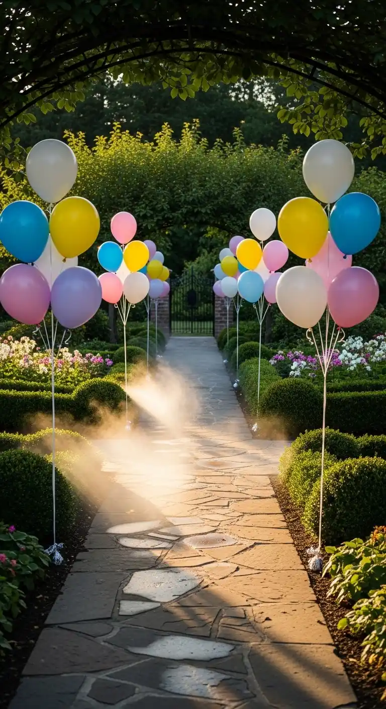 21 Stunning Birthday Party Balloon Decorations on a Budget 25 21. Balloon Pathway