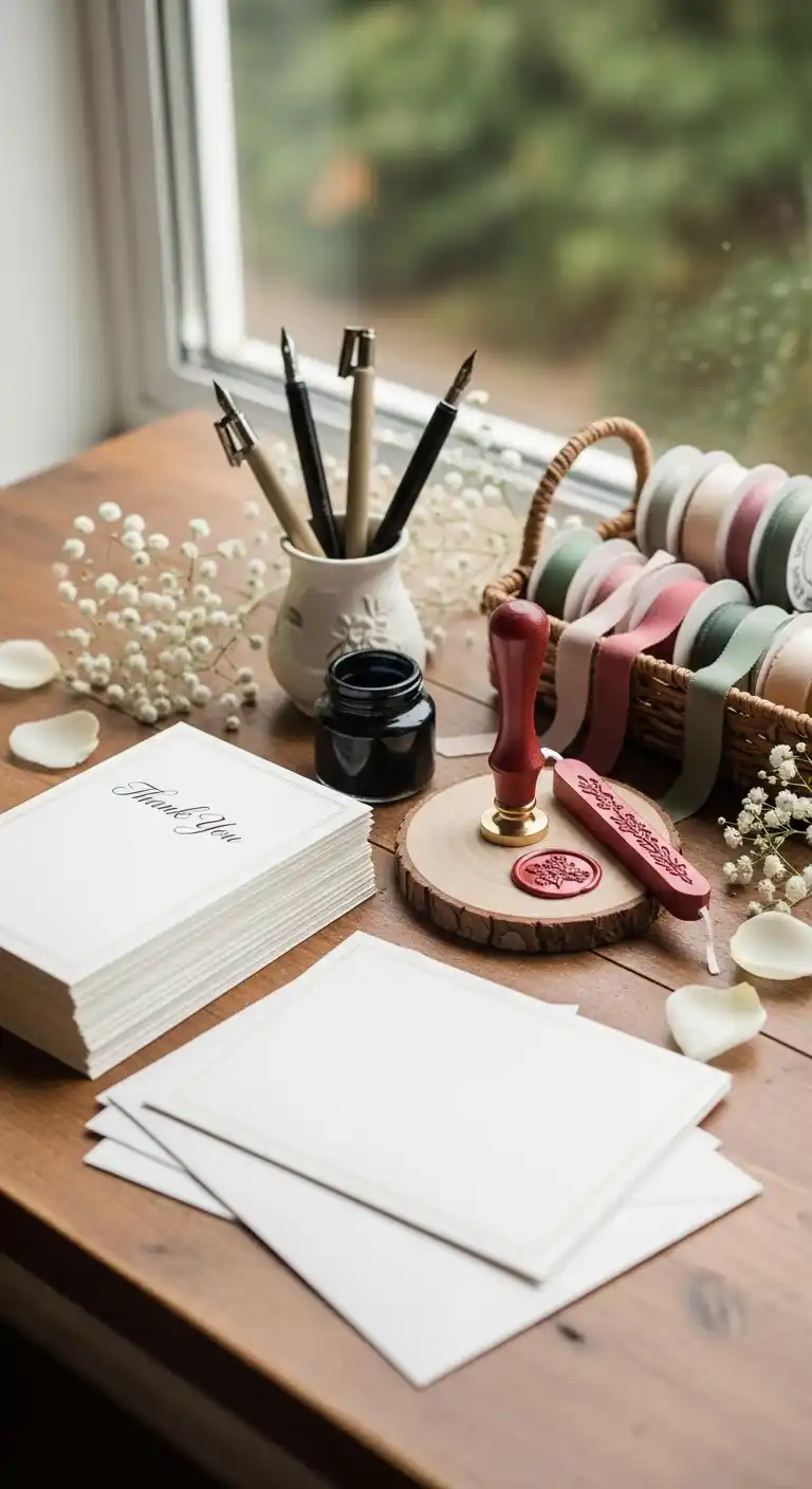 21 Graduation Party Set Up Ideas That Are Fun and Stylish 25 21. Customized Thank You Cards Station