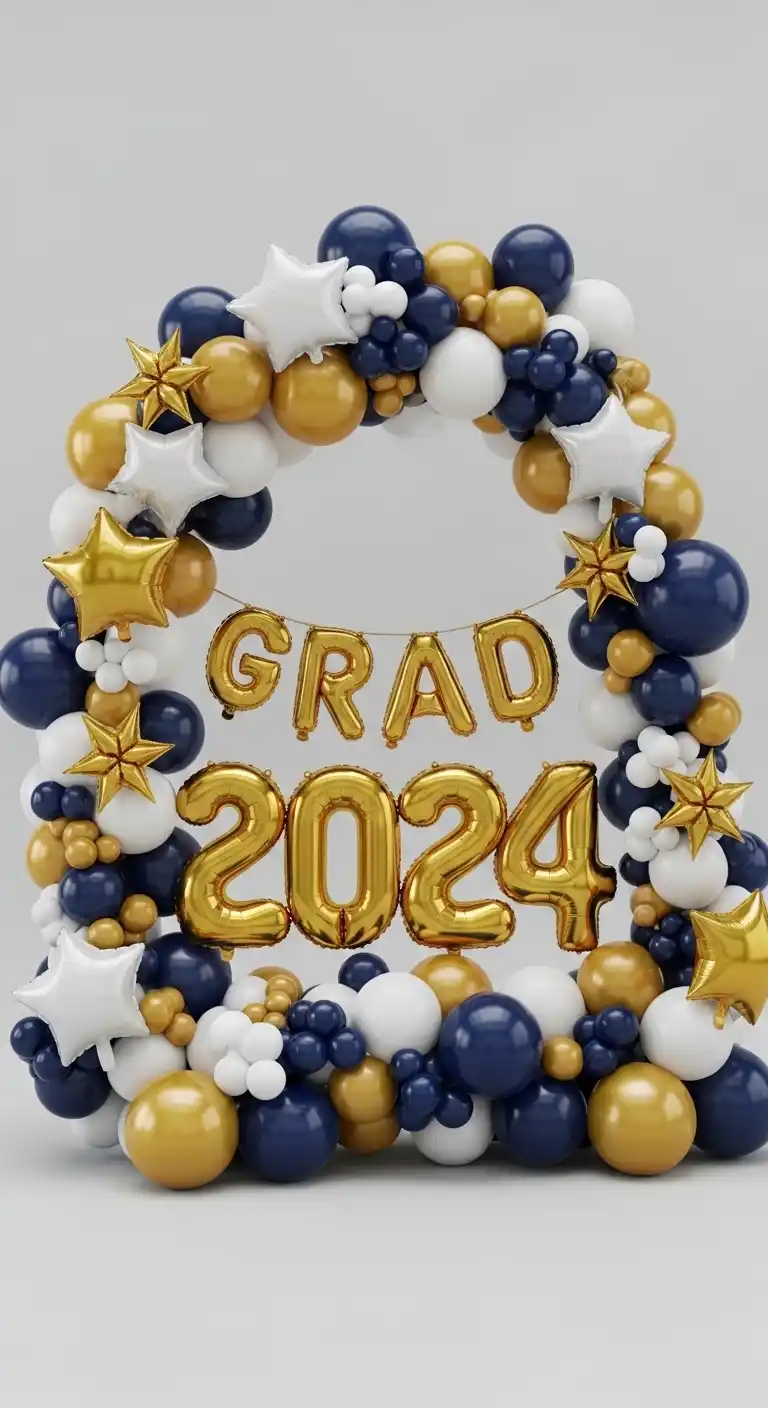 15 Graduation Party Supplies That Make Celebration Easy 7 3. Balloons and Balloon Garlands