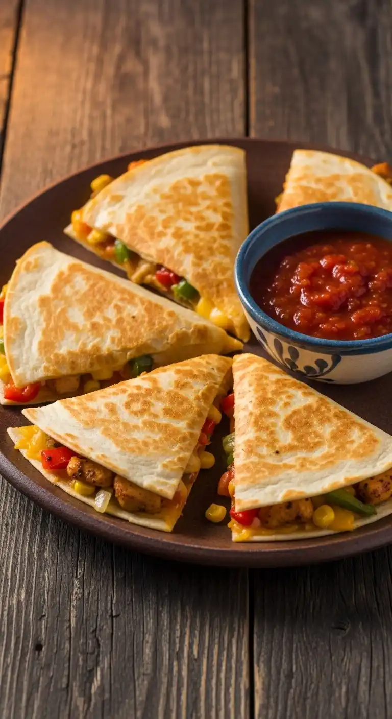21 Birthday Party Meals That Wow Guests 7 3. Chicken or Veggie Quesadillas