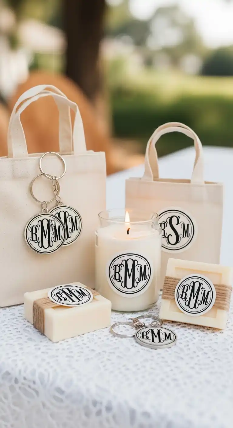 Bridal Shower Accessories Ideas for Every Theme 7 3. Customized Party Favors