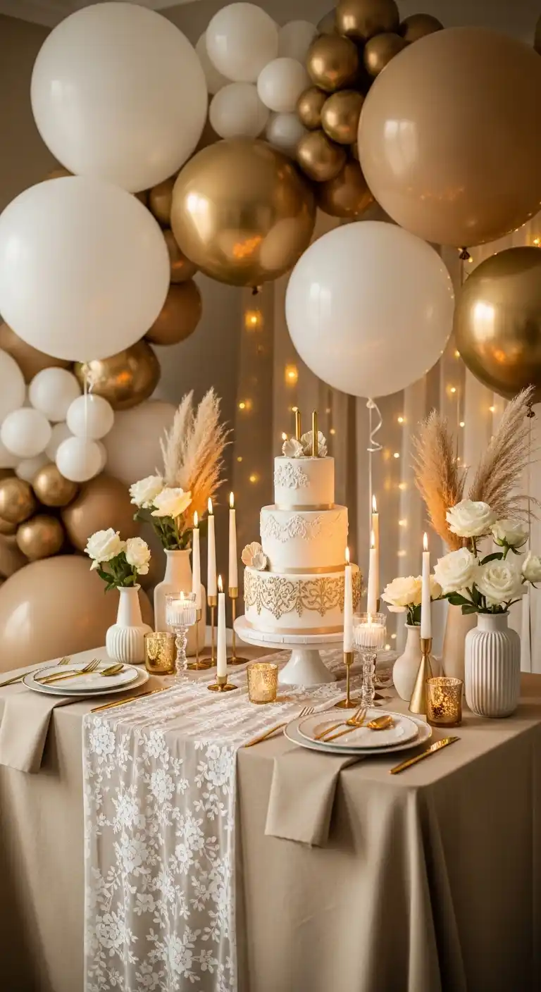 Birthday Party Color Schemes: 21 Fun & Festive Ideas 7 3. Elegant Neutrals