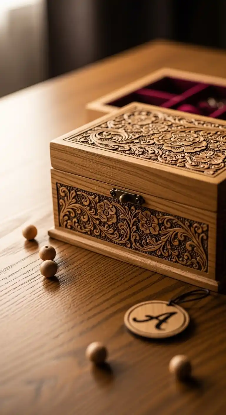 20 Unique 5th Wedding Anniversary Celebration Ideas 7 3. Engraved Wooden Jewelry or Accessories