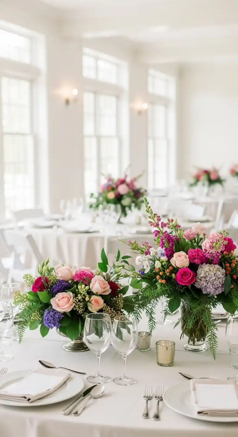 Engagement Party Decorations: 19 Chic Ideas 7 3. Flower Centerpieces