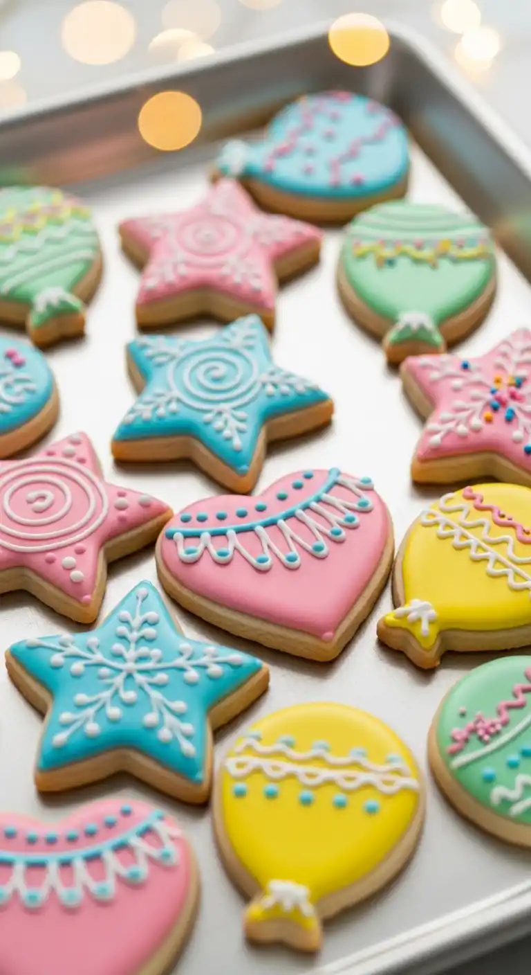 21 Delicious Birthday Party Desserts to Try 7 3. Fun-Shaped Sugar Cookies