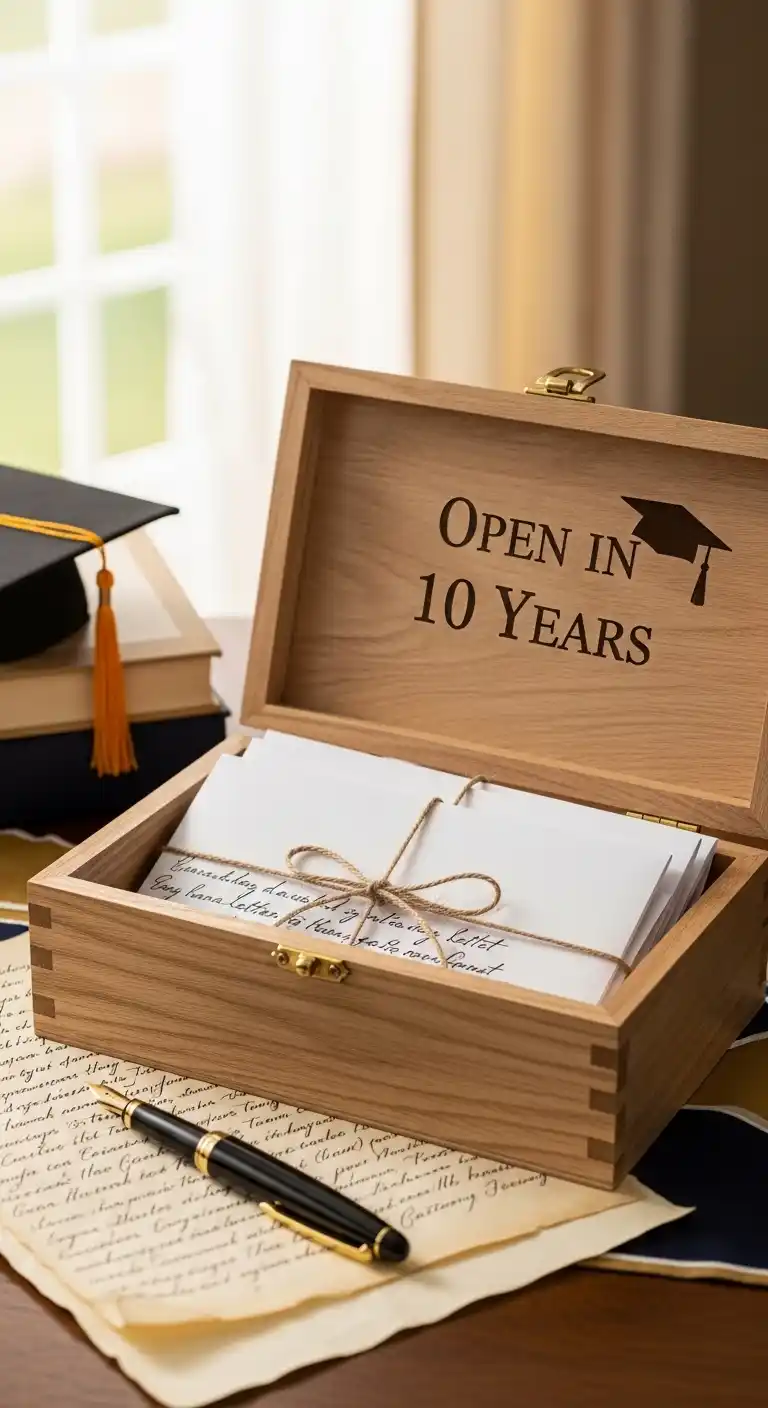 20 Graduation Party Memory Ideas You’ll Treasure 7 3. Graduation Party Memory Ideas with Handwritten Letters to the Future