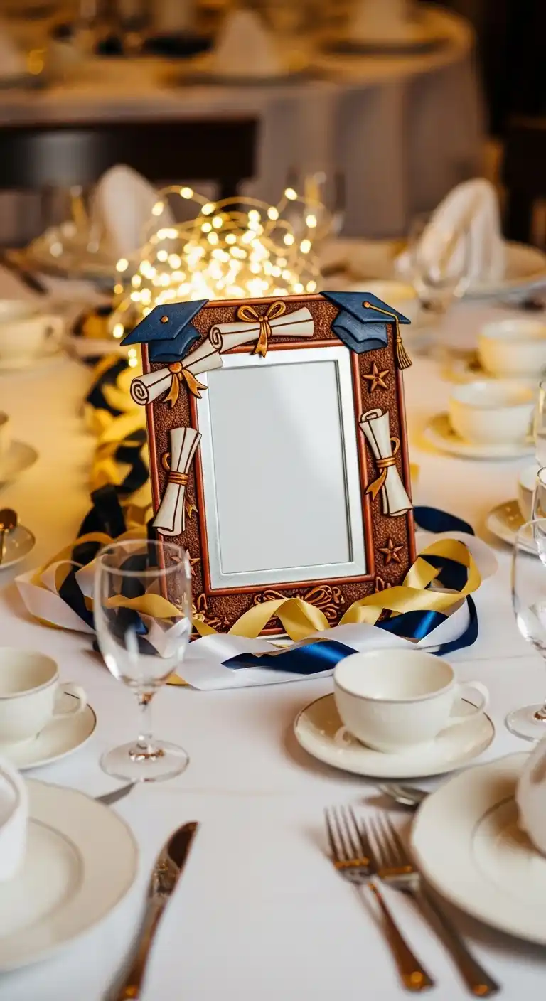 21 Stylish Graduation Party Table Centerpieces 7 3. Personalized Photo Frames