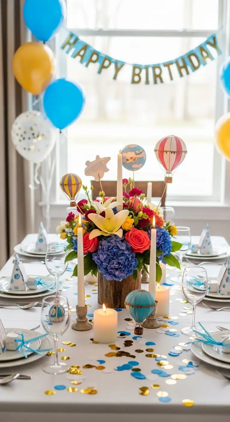 20 Birthday Party Decorations for a Stylish Celebration 7 3. Table Centerpieces That Tie Birthday Party Decorations Together