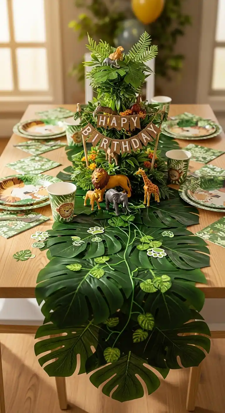 Birthday Party Table Decorations: 19 Fun Ideas 7 3. Themed Table Runners