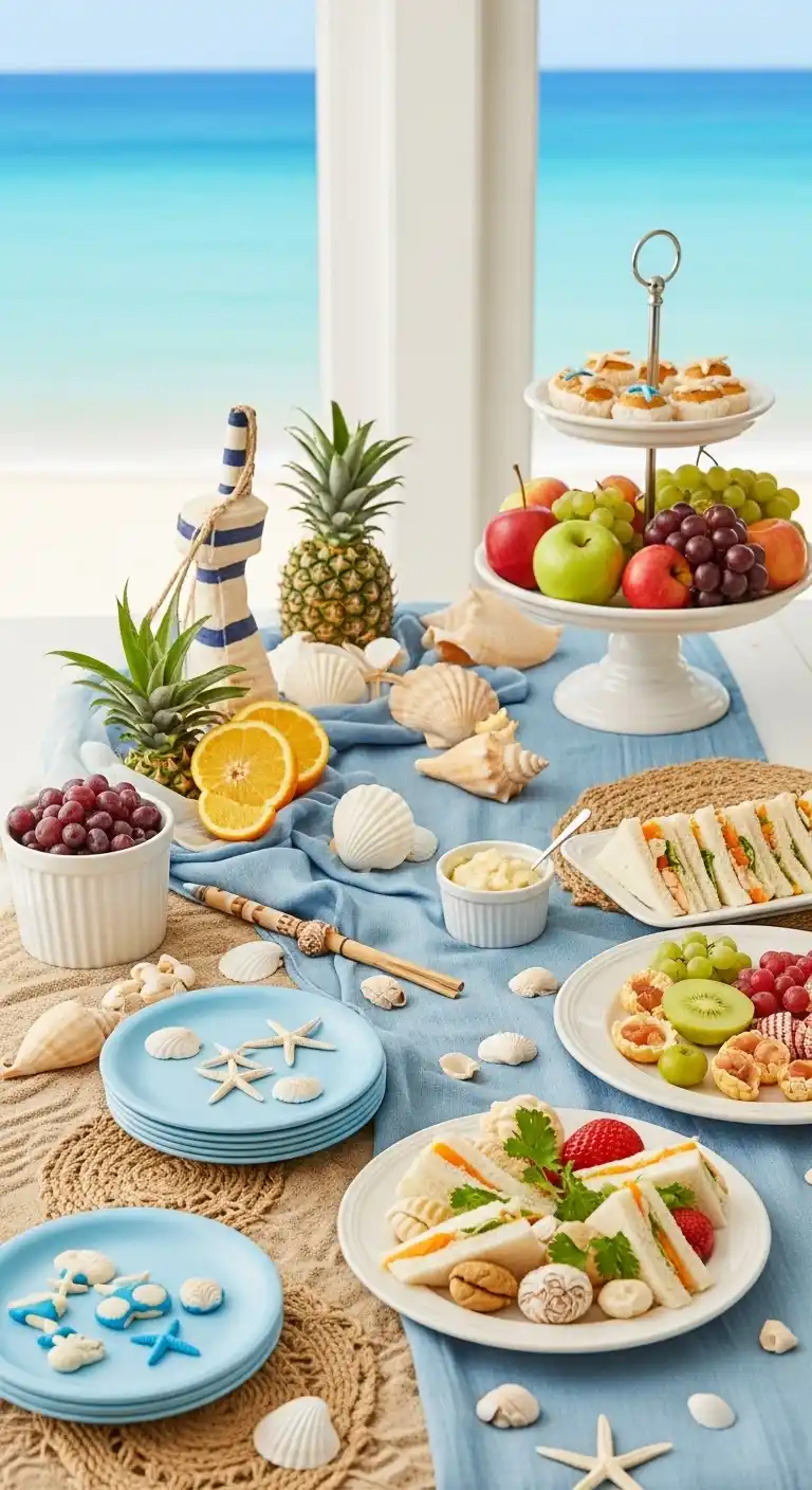 15 Charming Bridal Shower Themes You’ll Adore 8 4. Beach or Nautical Bridal Shower Themes