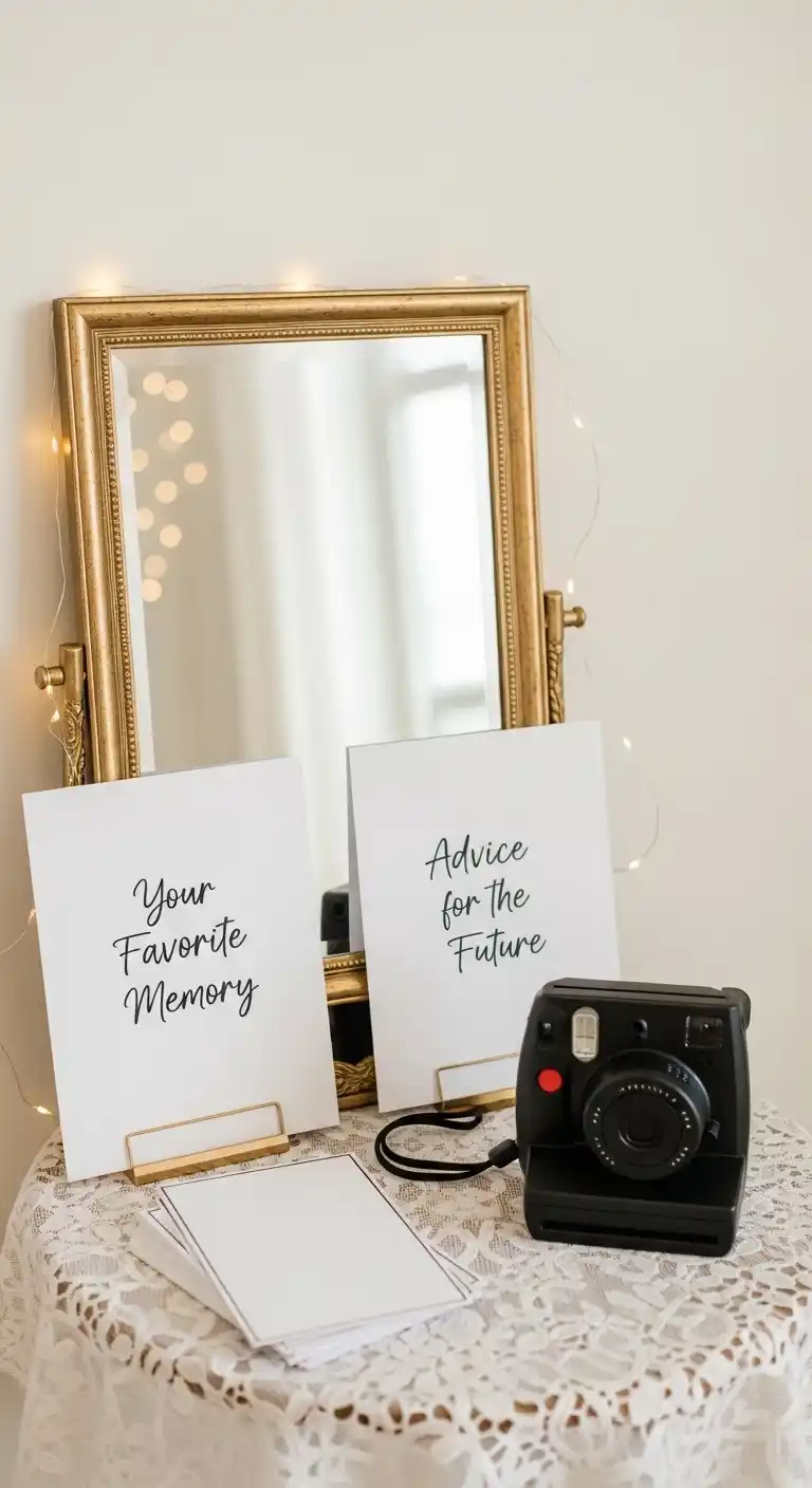20 Graduation Party Memory Ideas You’ll Treasure 8 4. Graduation Party Memory Ideas Featuring a Photo Reflection Station