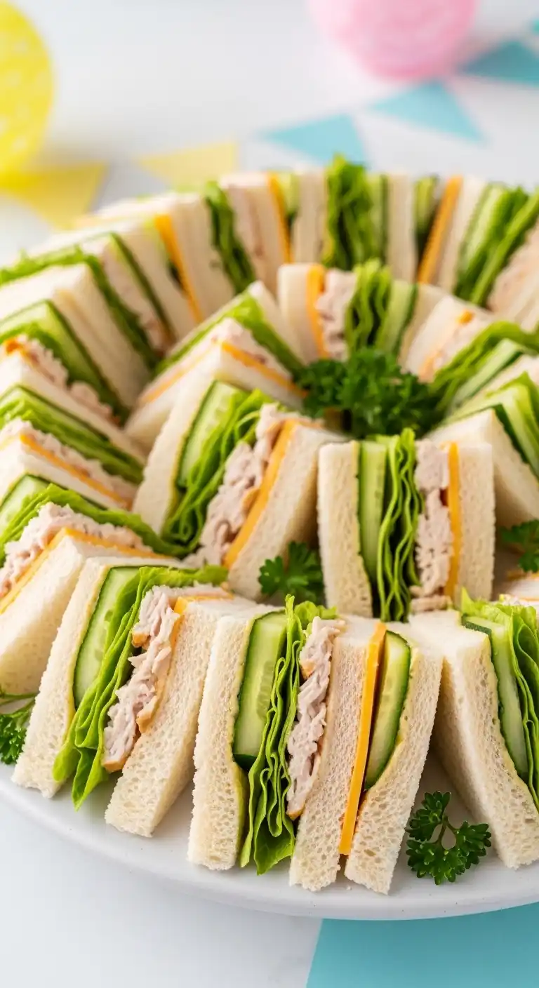 Creative Birthday Party Snack Ideas on a Budget 8 4. Mini Sandwiches
