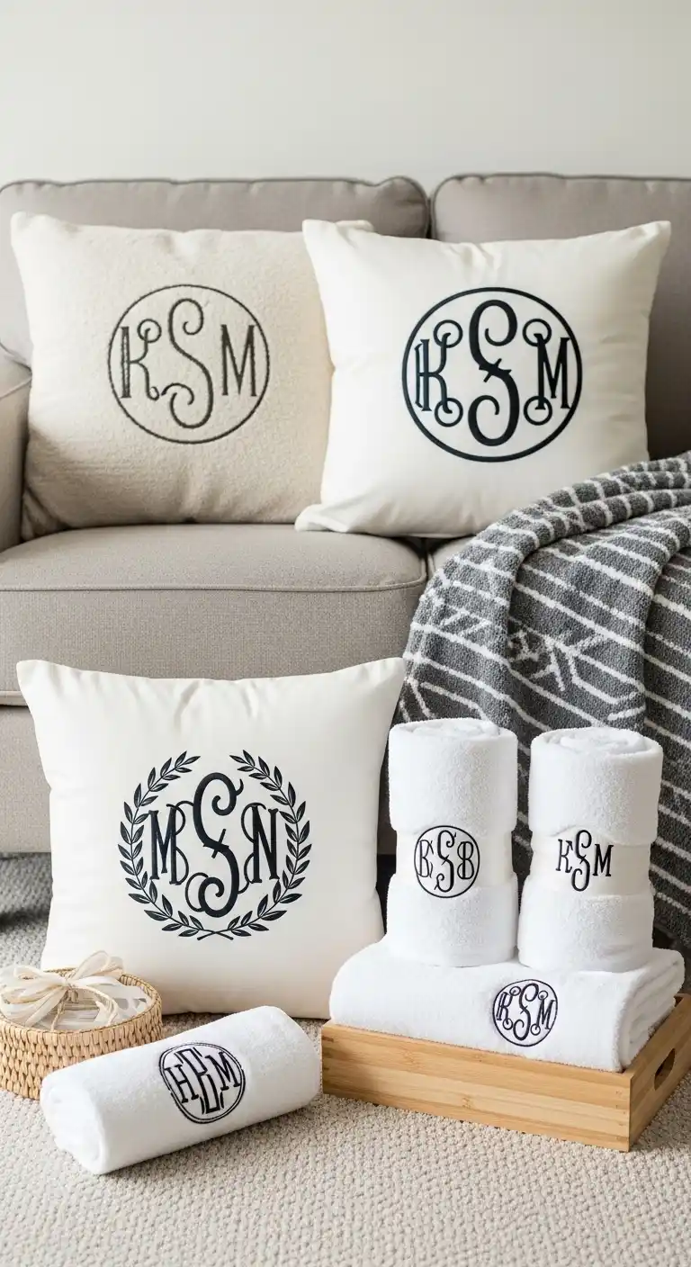 19 Unique Engagement Party Gifts to Impress 8 4. Monogrammed Home Accessories