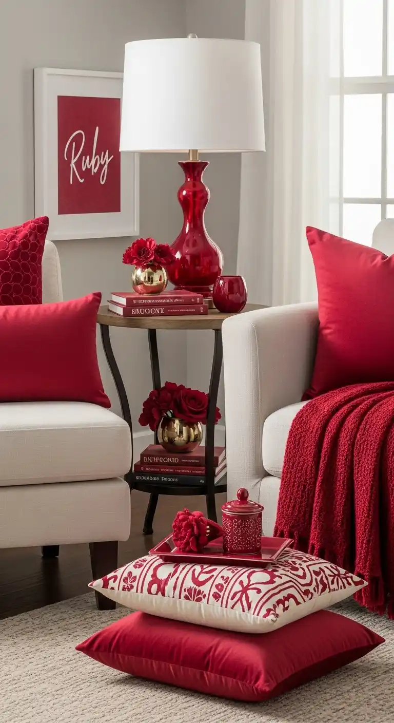40th Wedding Anniversary Surprises You’ll Love 8 4. Organize a Ruby-Themed Home Décor Makeover