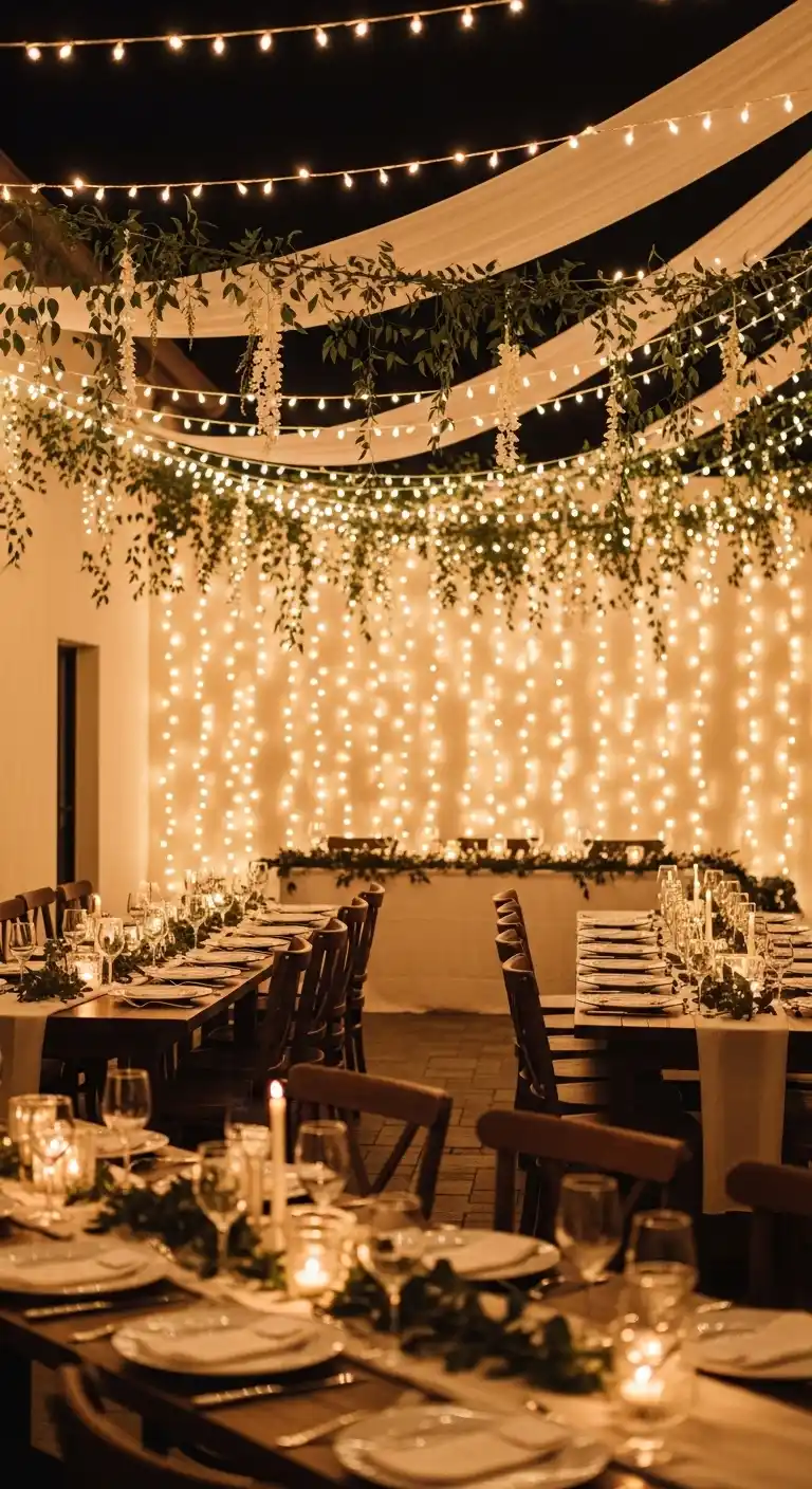 Engagement Party Decorations: 19 Chic Ideas 8 4. String Lights and Fairy Lights