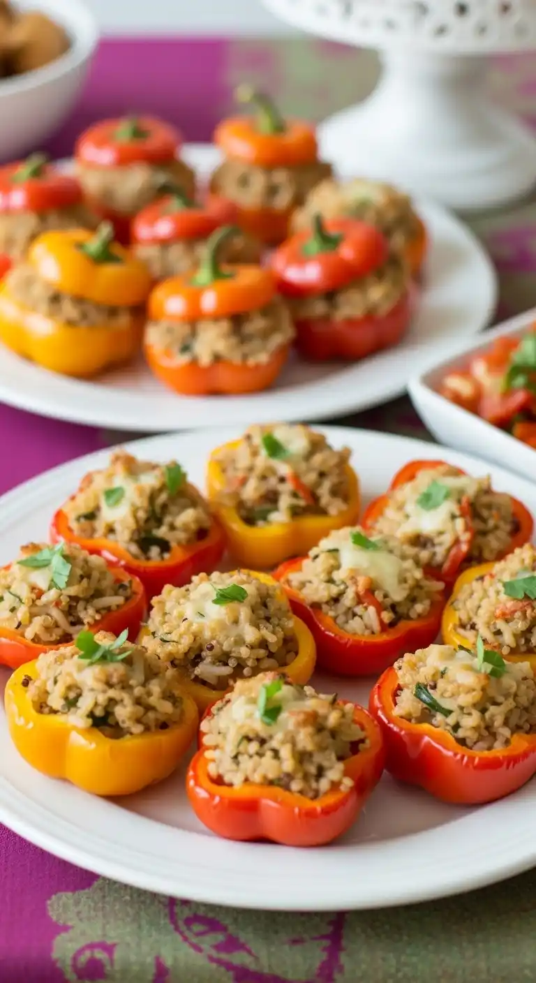 17 Easy Bridal Shower Menu Ideas to Try 8 4. Stuffed Mini Bell Peppers