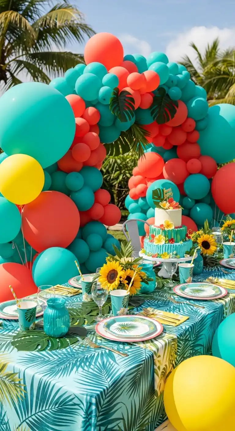 Birthday Party Color Schemes: 21 Fun & Festive Ideas 8 4. Tropical Vibes