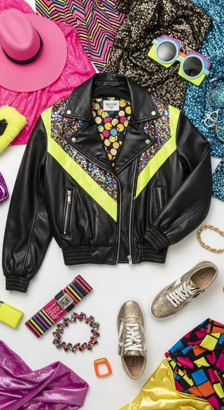 Bright & Bold: Bridal Shower 80s Theme Ideas 8 4. Vintage 80s Fashion Dress Code