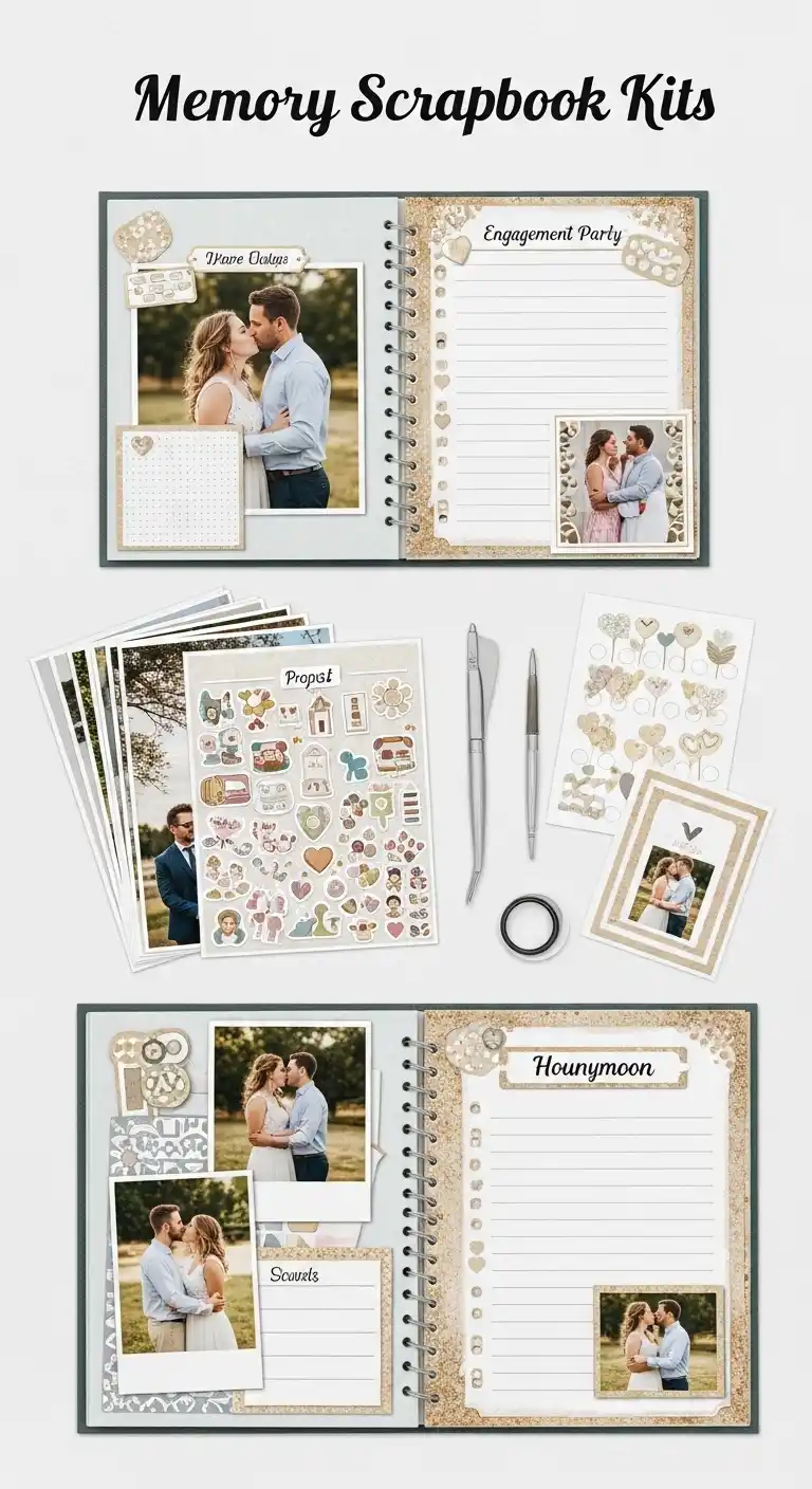 19 Unique Engagement Party Gifts to Impress 9 5. Memory Scrapbook Kits