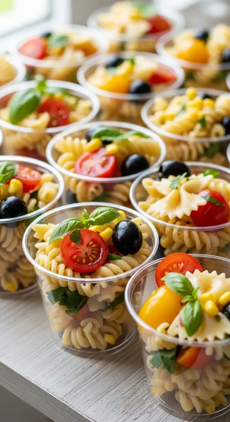 21 Birthday Party Meals That Wow Guests 9 5. Pasta Salad Cups